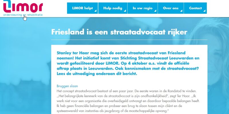 Stanley ter Haar Straatadvocaat Leeuwarden Stichting Straatadvocaat Nederland Stanley ter Haar Desiree van Deurse LIMOR Leeuwarden